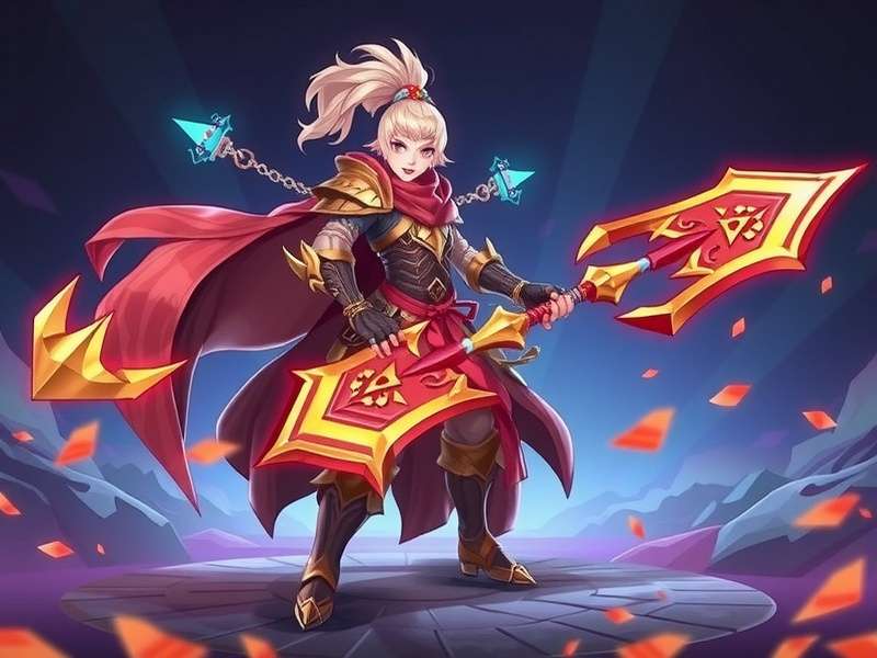 Glory Weapon Warrior game hero with legendary weapons